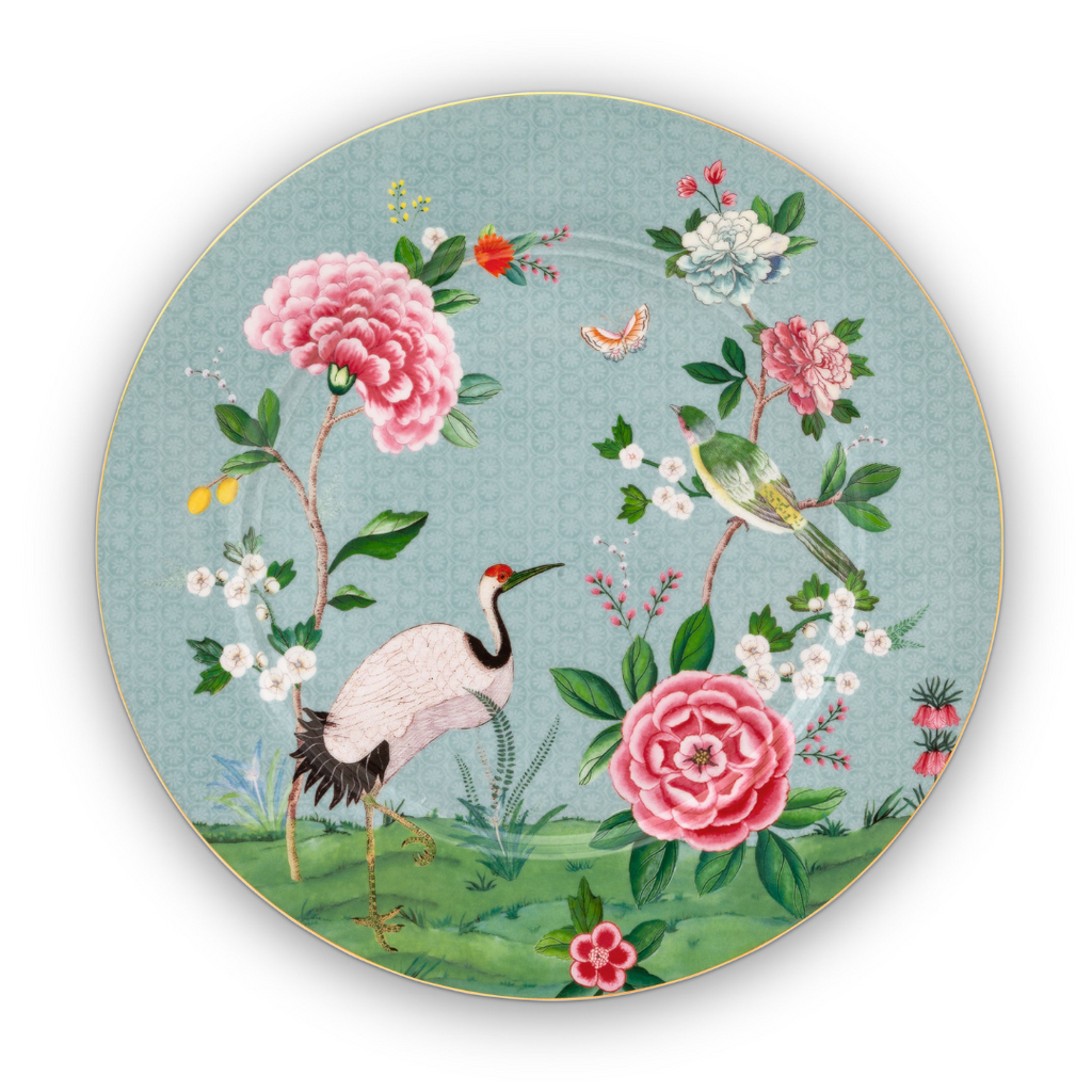 Hostaro Tableware Pip Studio Blushing Bird Blue for the perfect tablescape. Underplate