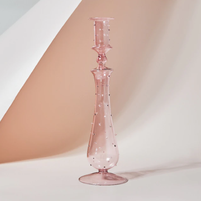 Pink candlestick Hostaro Tableware