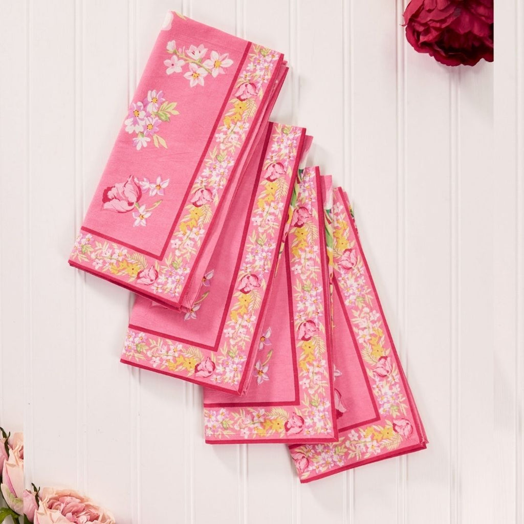 Hostaro Tableware Pink napkins set of 4