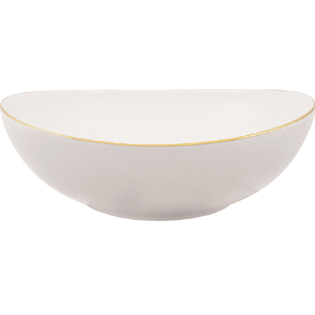 Hostaro Tableware • Serving bowl with gold rim - Hostaro Tableware • Serving bowl with gold rim - Hostaro Tableware • Serving bowl with gold rim - Hostaro Tableware • Serving bowl with gold rim - Hostaro Tableware • Load image into Gallery viewer, Serving