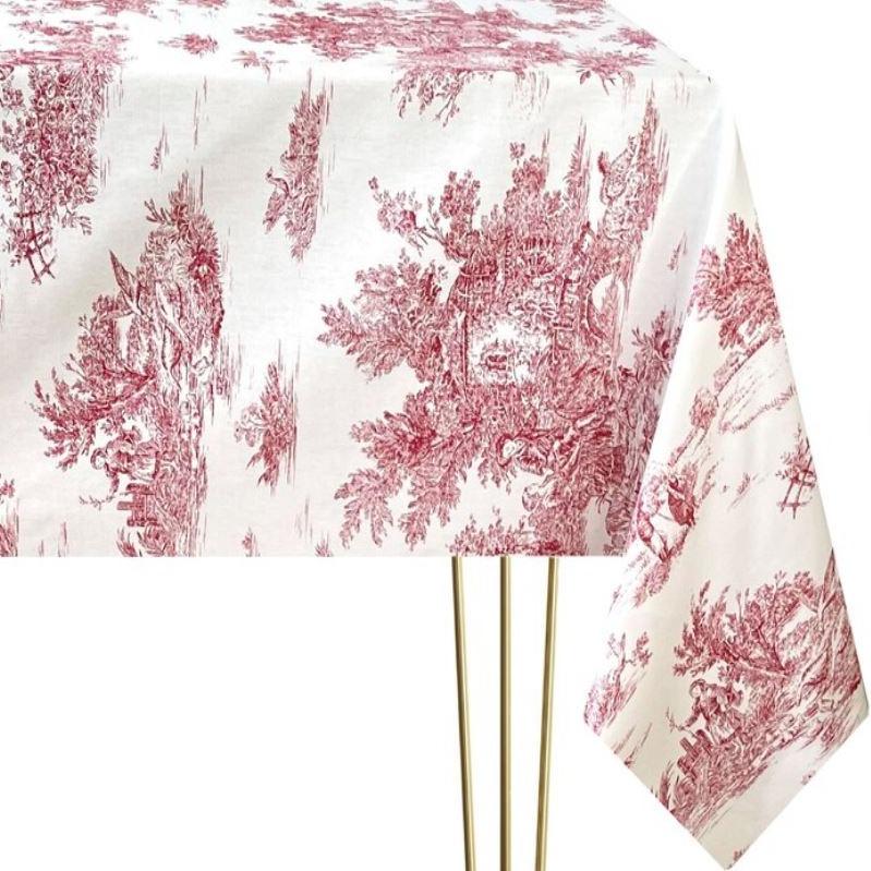 Hostaro Tableware Tablecloth toile de jouy